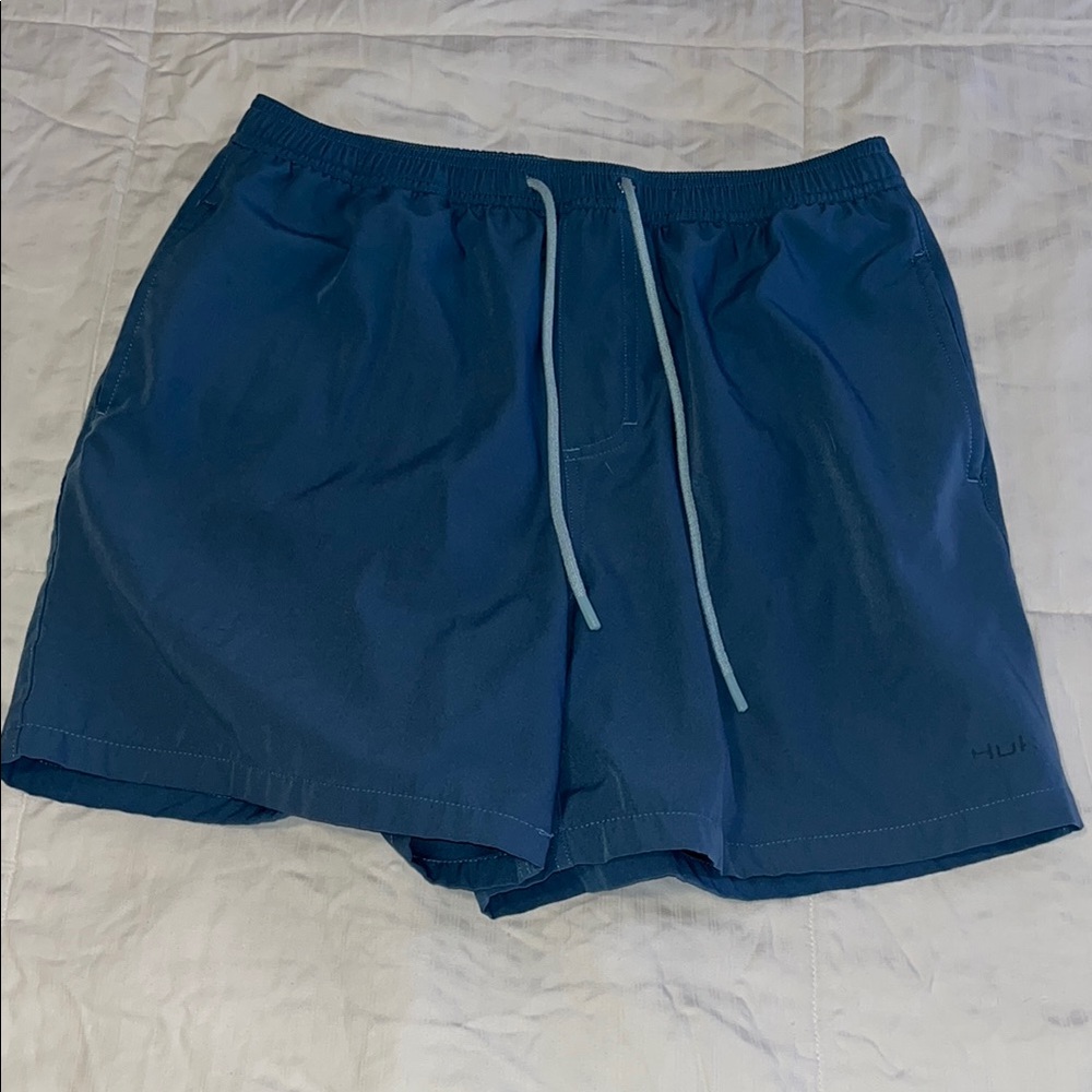Huk blue Swim Shorts with Drawstring size medium